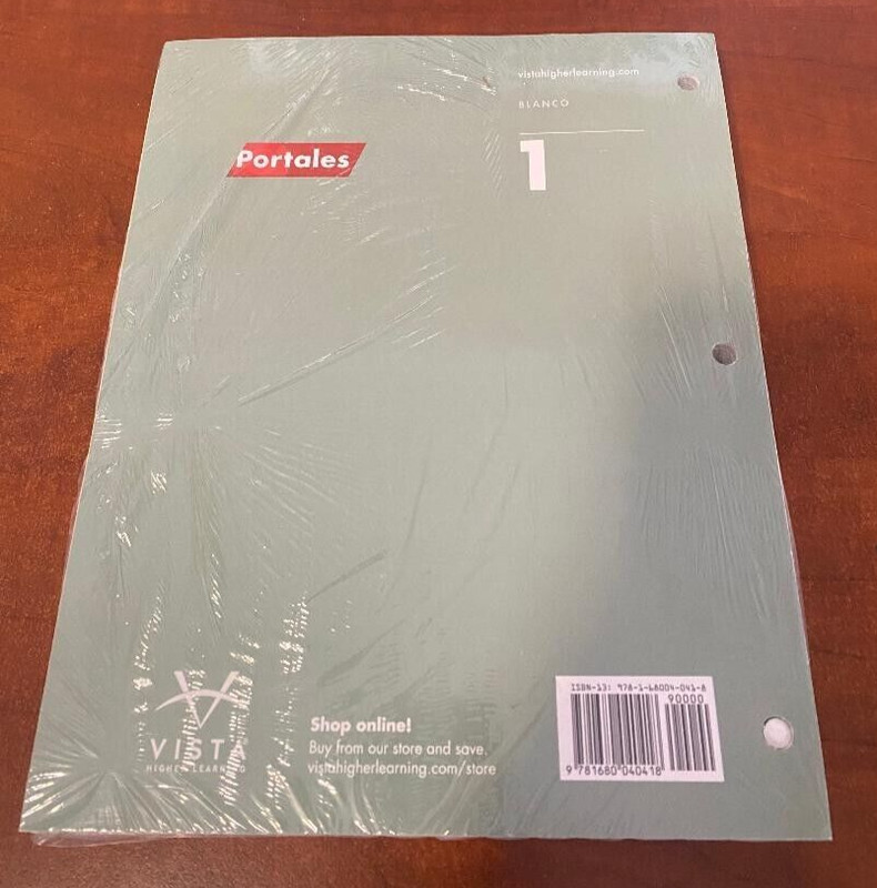 Portales Introductory Spanish 1 Loose Leaf Vista Higher Learning NO ACCESS CODE gallery