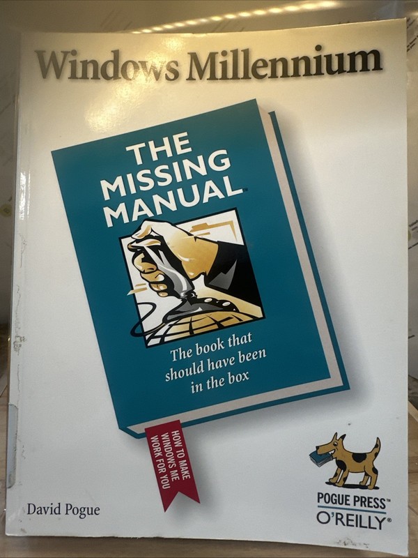 Windows Millennium, The Missing Manual by David Pogue 2000 Paperback