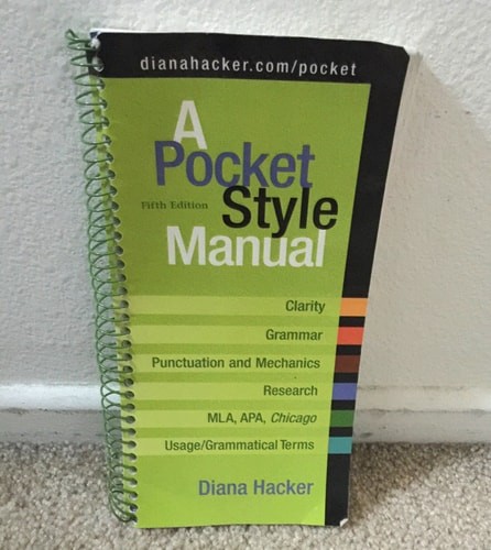 A Pocket Style Manual by Hacker, Diana, Good Book