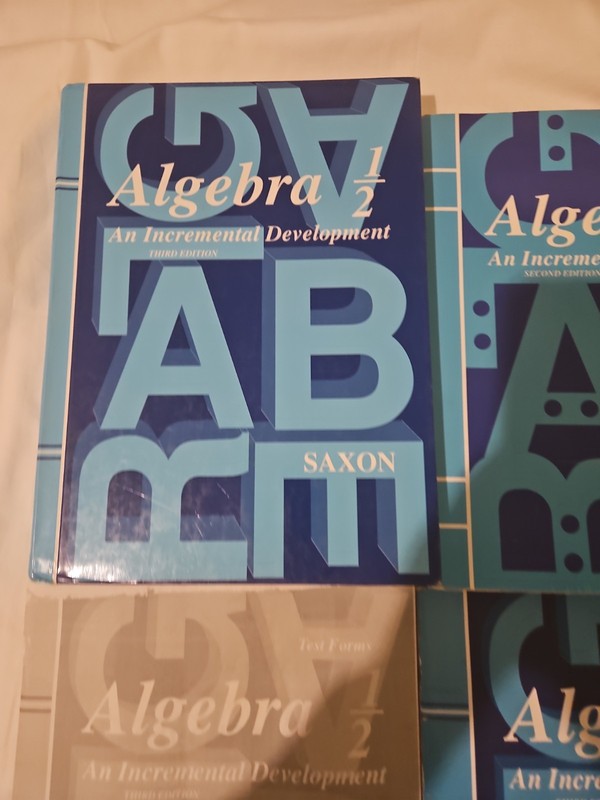 Lot Saxon Math Algebra 1/2 Textbook Tests & Solutions Manual 3rd Edition (M) gallery