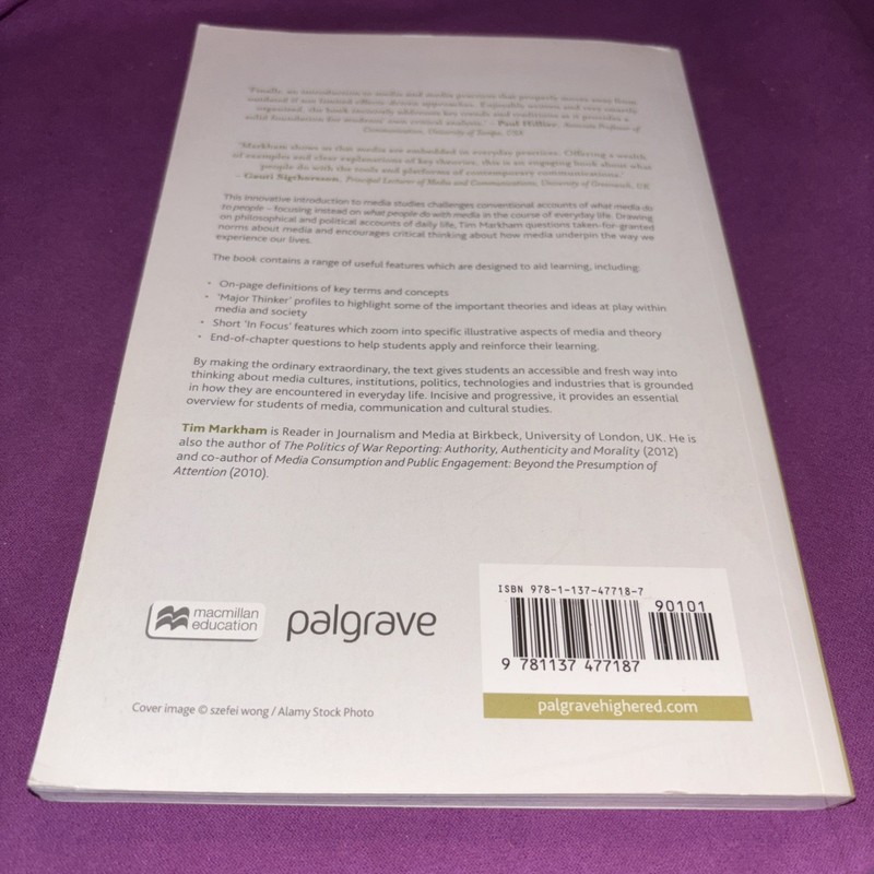 Media and Everyday Life By Tim Markham (paperback) gallery