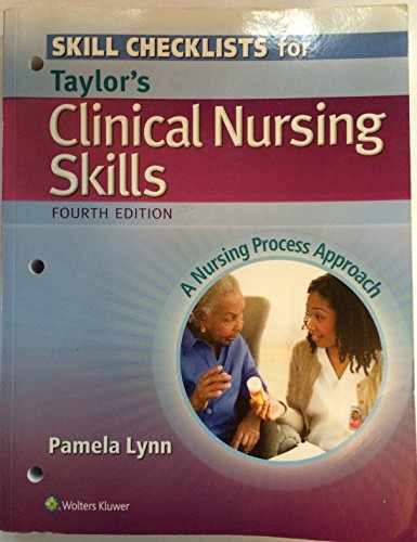 Skills Checklist to Accompany Taylor’s – Paperback, by Lynn Pamela – Very Good