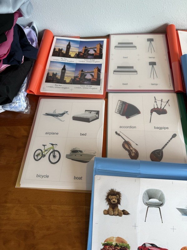 9 new folders of vocabulary words in color for speech language therapy gallery