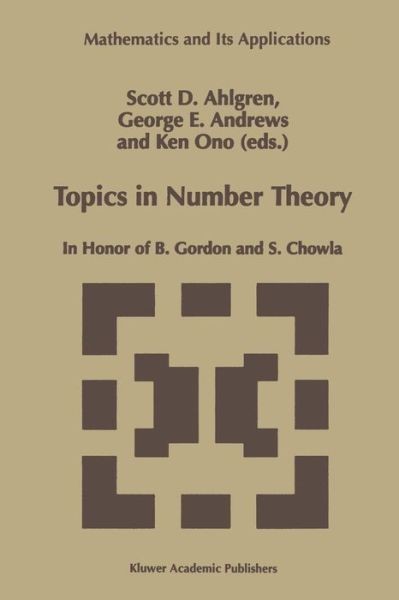 Topics In Number Theory: In Honor Of B Gordon And S Chowla