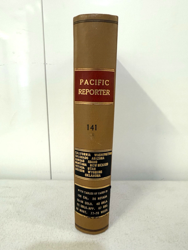 Pacific Reporter series volume 141 Case Law covering 6/29/1914 to 8/24/1914