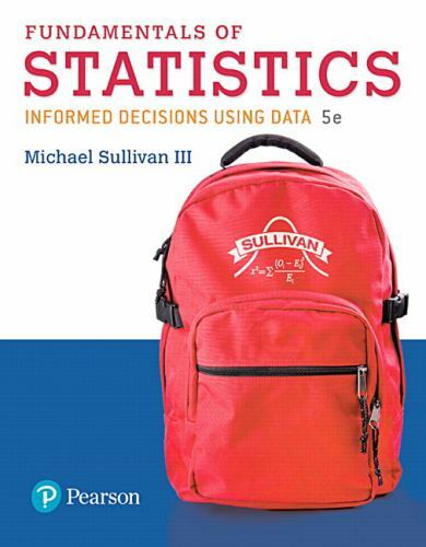 Fundamentals of Statistics – 9780134508306, paperback, Michael Sullivan III
