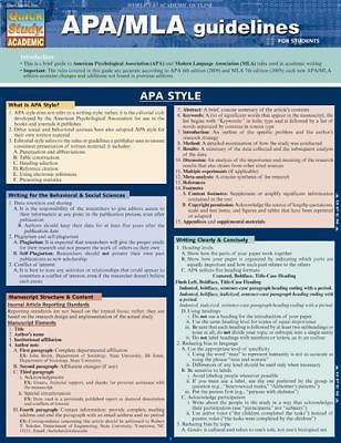 Apa/Mla Guidelines by