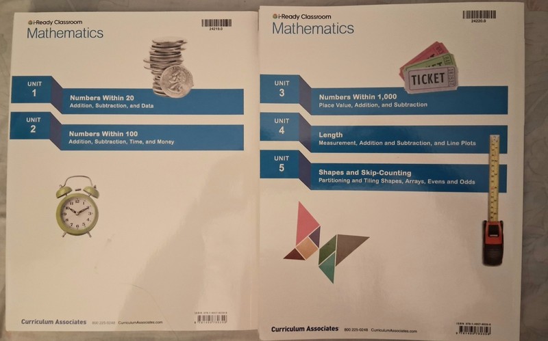 i-Ready Classroom Mathematics Grade 2 Volumes 1 & 2 Set Curriculum Associates