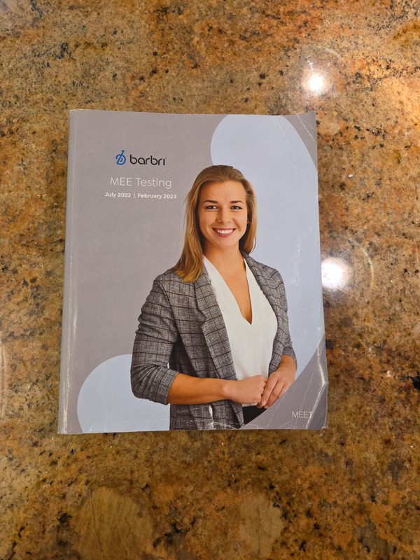 2022 ~ 2023 Barbri Uniform Bar Review MEE Testing MEET