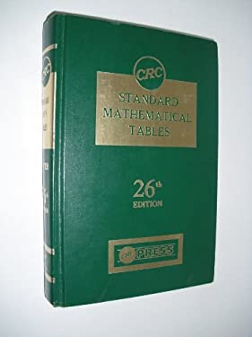 Standard Mathematical Tables Hardcover William H. Beyer
