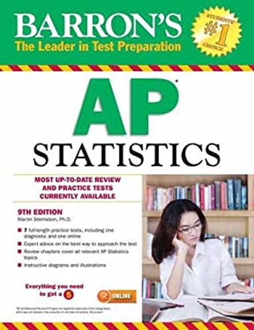 Barron’s AP Statistics Paperback Martin Sternstein