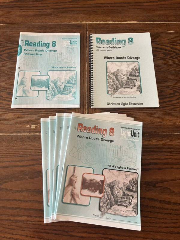 Christian Light Education Reading Grade 8 Homeschool Curriculum Complete 801-810