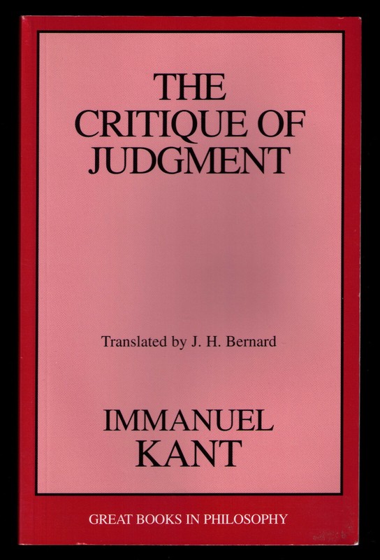 The Critique of Judgment Immanuel Kant 2000 Paperback J.H. Bernard Philosophy