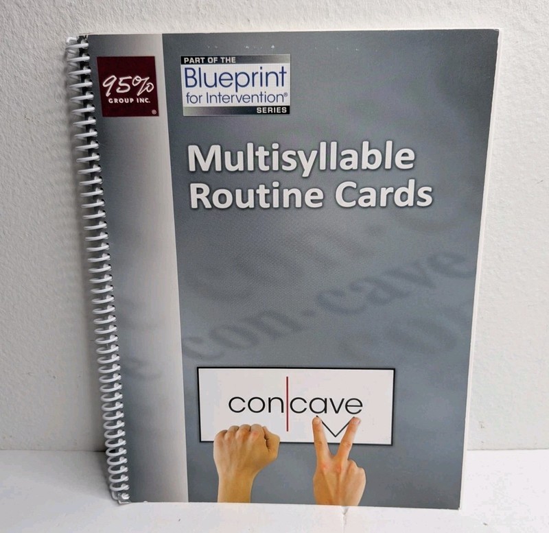 95 Percent – Concave – Multisyllable Routine Cards Blueprint For Intervention