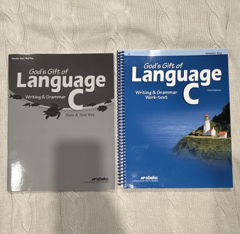 6th Grade Abeka God’s Gift of Language C Writing & Grammar Textbook Key 3rd Ed