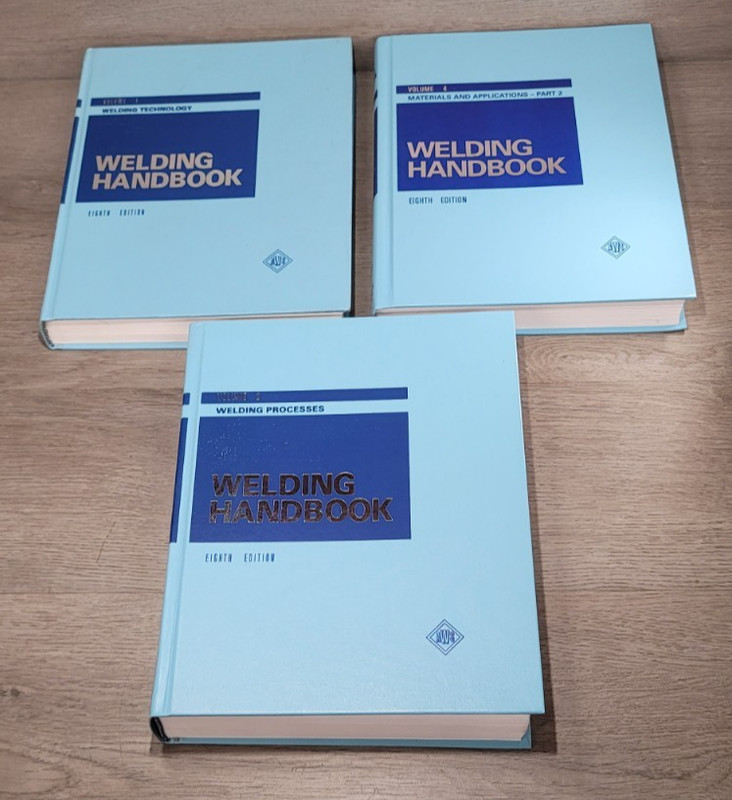 Welding Handbooks Vol. 1 2 & 4 Welding Technology Hardcover 8th ed Lot of 3 Vol