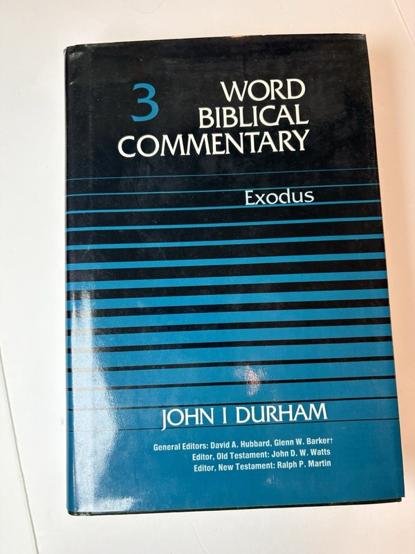 Word Biblical Commentary Exodus John I. Durham Hardcover Religion English