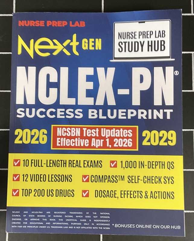 Nurse Prep Lab Next Gen NCLEX-PN Success Blueprint 2026-2029 Study Guide Book