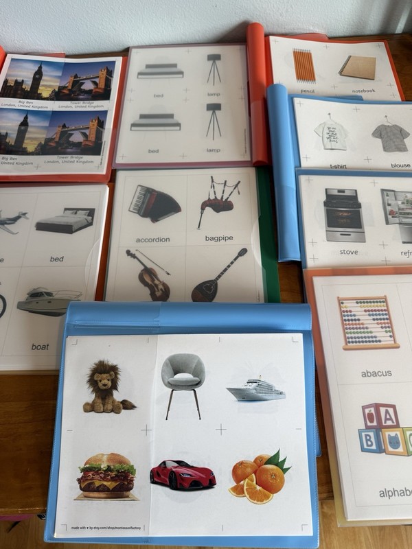 9 new folders of vocabulary words in color for speech language therapy gallery