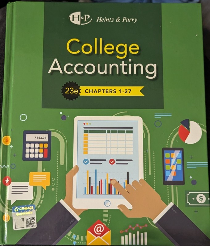 College Accounting, Chapters 1-27 by James A. Heintz and Robert W. Parry (2019,