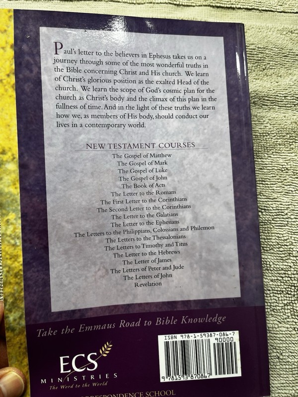 Letter To The Ephesians - Emmaus Study Guide - By Fleming - Good Condition gallery