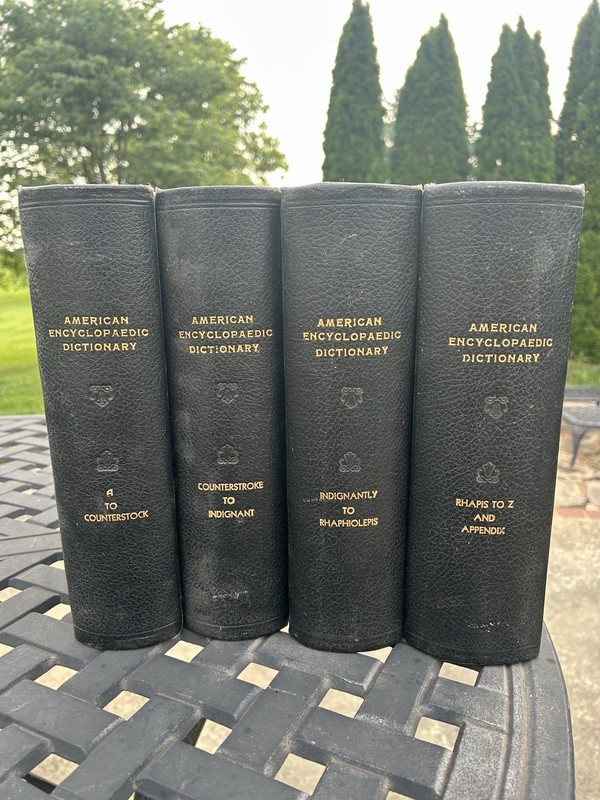 American Encyclopedia Dictionary-Complete 4-Volume Set-1896