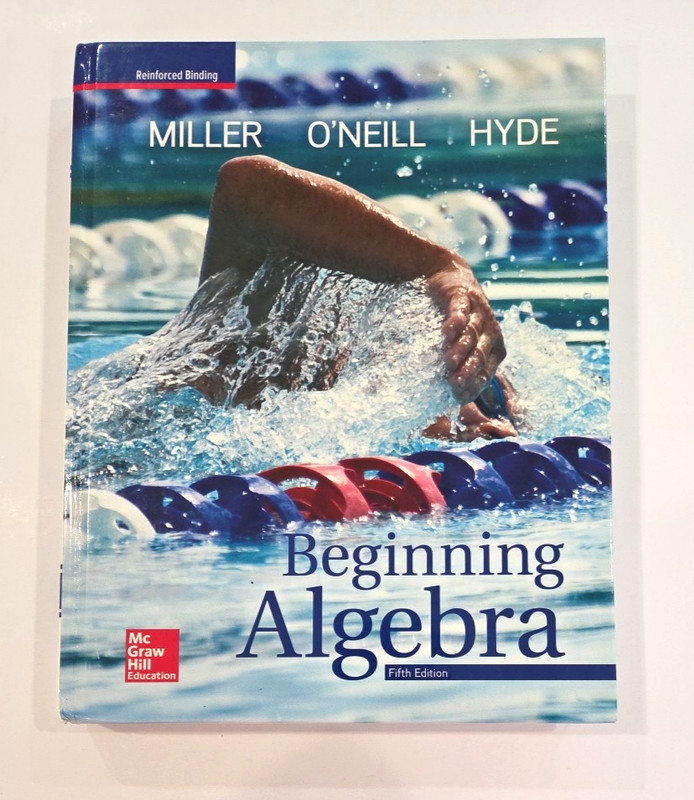 BEGINNING ALGEBRA 5th edition, Miller-O’Neill-Hyde, Hardcover, NEVER USED!