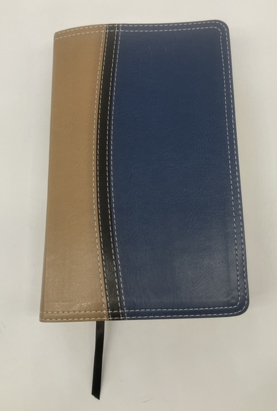 NIV study bible Italian leather duo tone tan blue 2011 edition Zondervan gallery