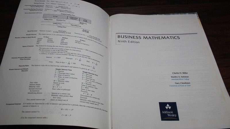 Business Mathematics (9th Edition) Paperback gallery