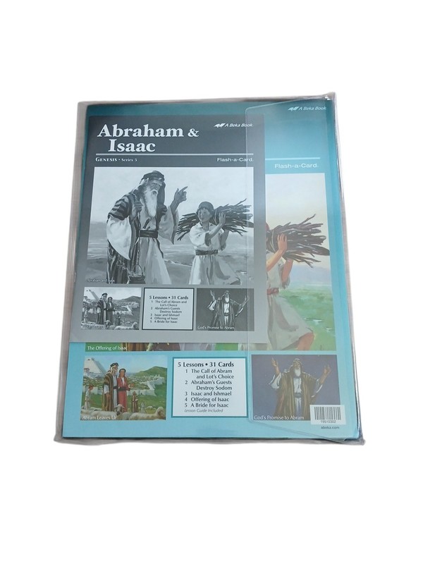 A Beka Book Abraham & Isaac 31 Flash-a-Card Bible Story Genesis Series 3
