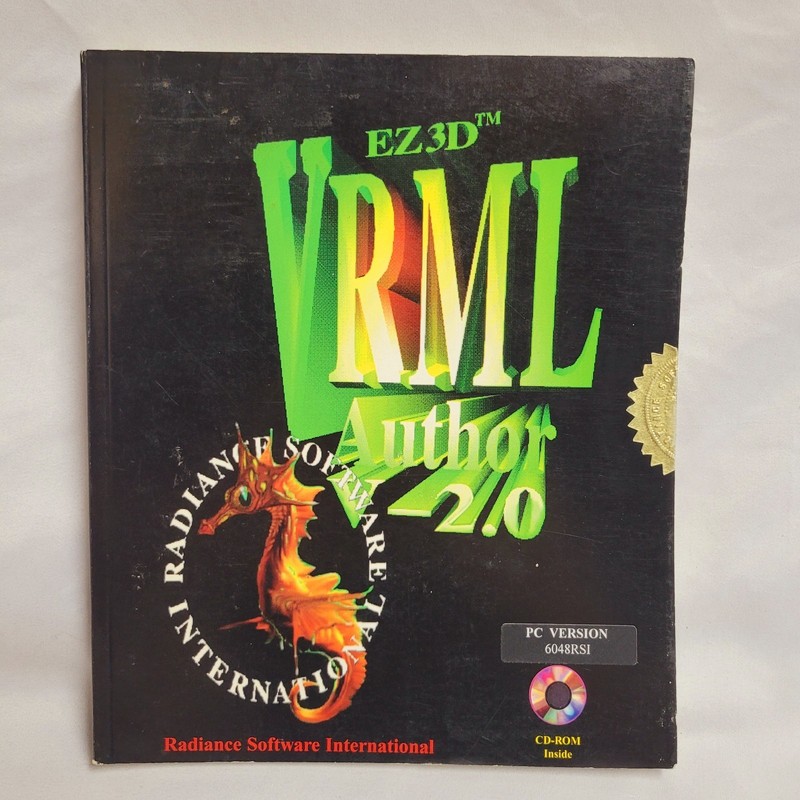 1996 EZ3D VRML Author 2.0 PC Version w/ CD Rom (On-Line), L. Ames Andrea 6048RSI