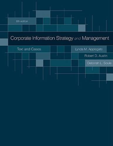 Corporate Information Strategy and Management: Text and Cases – VERY GOOD