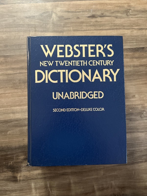 Webster’s New Twentieth Century Dictionary Unabridged Deluxe 2nd Edition 1979