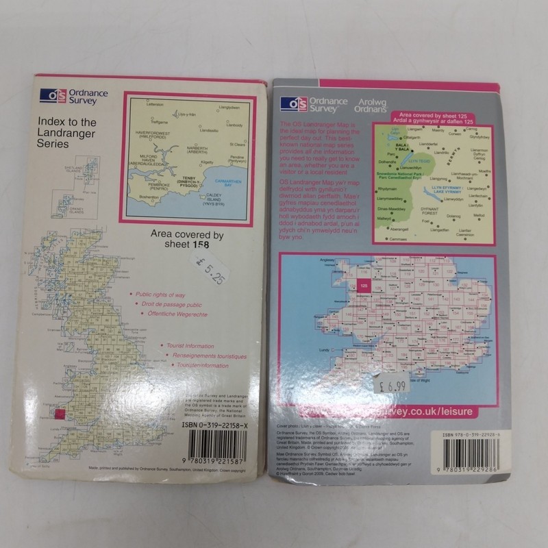 Bundle X19 Road/Leisure/Walking Maps & Guides to WALES, Ordnance Survey, Philips gallery