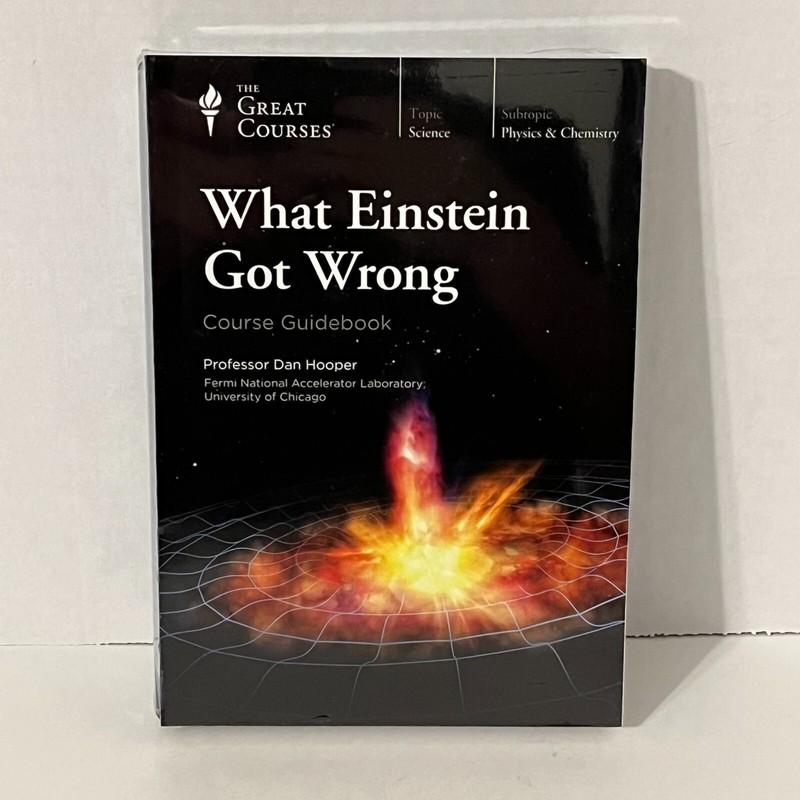 What Einstein Got Wrong by Dan Hooper (2017, DVD/Book) New Sealed
