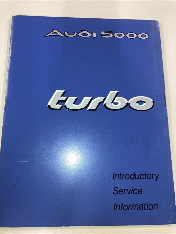 Audi 5000 Turbo Service and Climate Control lot of 2 SC 1980 VW of America
