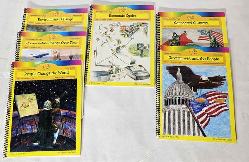 ***(Lot Of 6) Moving Beyond The Page Social Studies (Age 7-9) Concept 2, 3 & 4**