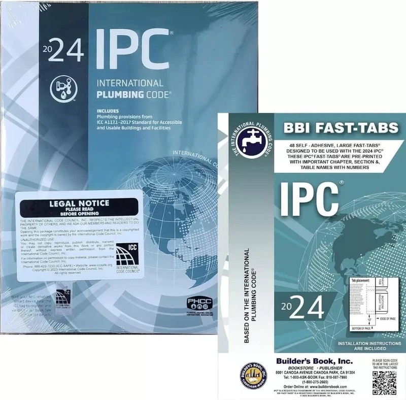 IPC 2024 International Plumbing Code with BBI Fast Tabs Builders Paperback