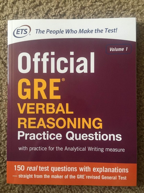 Official GRE Verbal Reasoning Practice Questions, Second Edition, Volume 1 by…