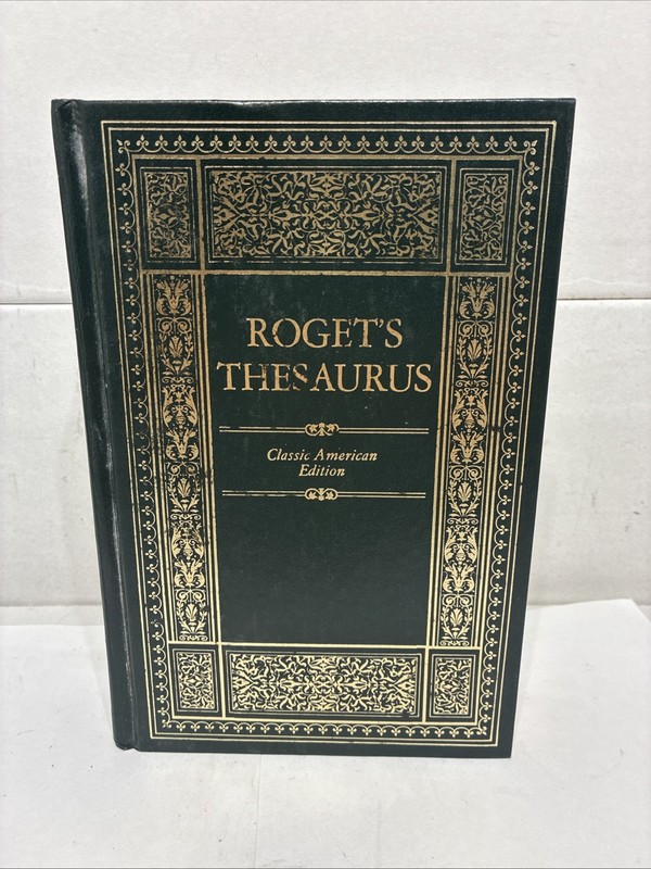 ROGETS THESAURUS CLASSIC AMERICAN EDITION GREEN HARDCOVER
