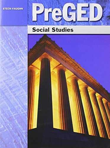 Pre-Ged Social Studies – Paperback, by Steck-Vaughn – Acceptable