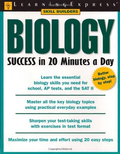 BIOLOGY SUCCESS IN 20 MINUTES A DAY (SKILL BUILDERS) By Learningexpress Editors