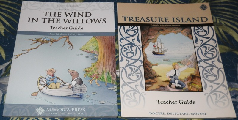 Memoria Press The Wind in the Willows Treasure Island Teacher Guide no writing