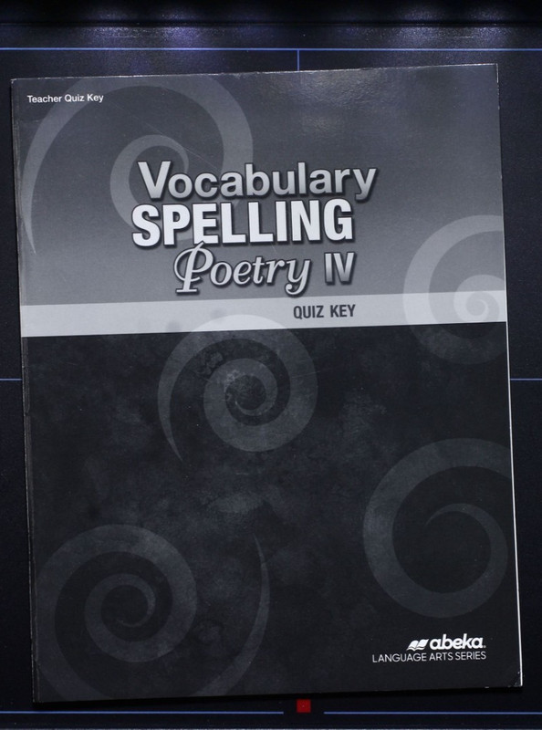 Vocabulary, Spelling, Poetry IV – Teacher Quiz Key – Abeka Language Arts Series