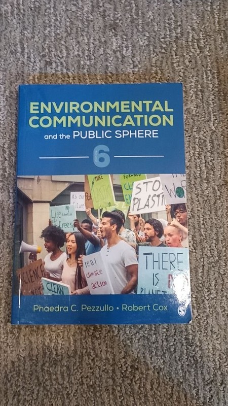 Environmental Communication and the Public Sphere Cox 6th 2021 Paperback VG