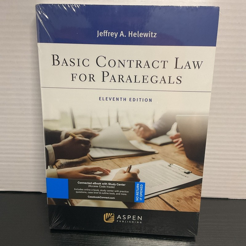 Basic Contract Law for Paralegals Eleventh Edition Jeffrey A. Helewitz Aspen new