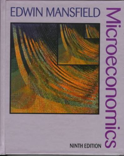 Microeconomics Theory / Applications, Edwin Mansfield, Good Book