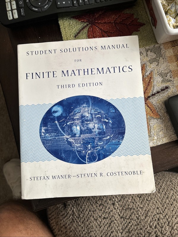 Finite Mathematics Ssm by Not Available (2003, Trade Paperback)