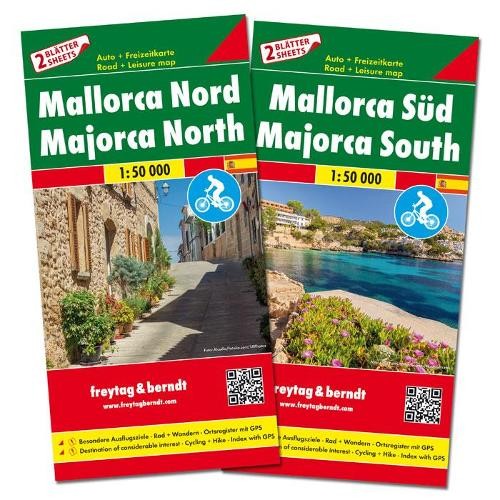 Freytag-Berndt Mallorca Road Map, 2 Sheets with Guide 1:50 000 (Map)