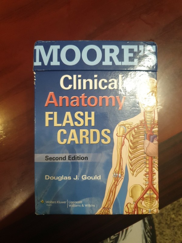 Clinical Anatomy by Alan Moore and Douglas J. Gould (2013, Cards,Flash Cards, R…
